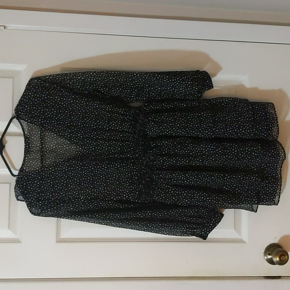 ZARA POLKA DOT PRINT DRESS - Picture 6 of 6